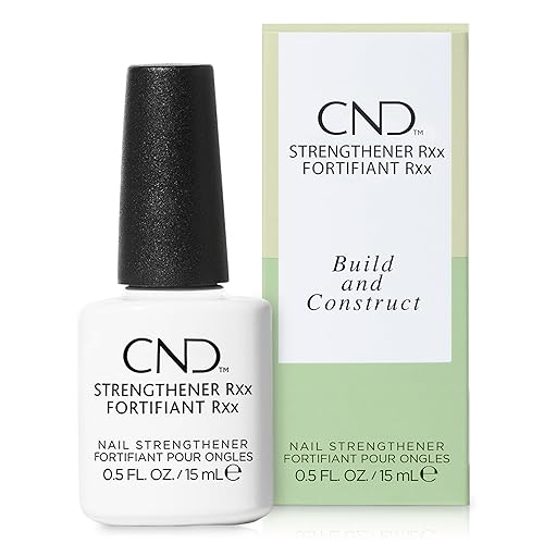 CND Fortalecedor RXx, fortalecedor de uñas para uñas más duras y fuertes y protección para uñas finas, 0.5 onzas líquidas (paquete de 1)