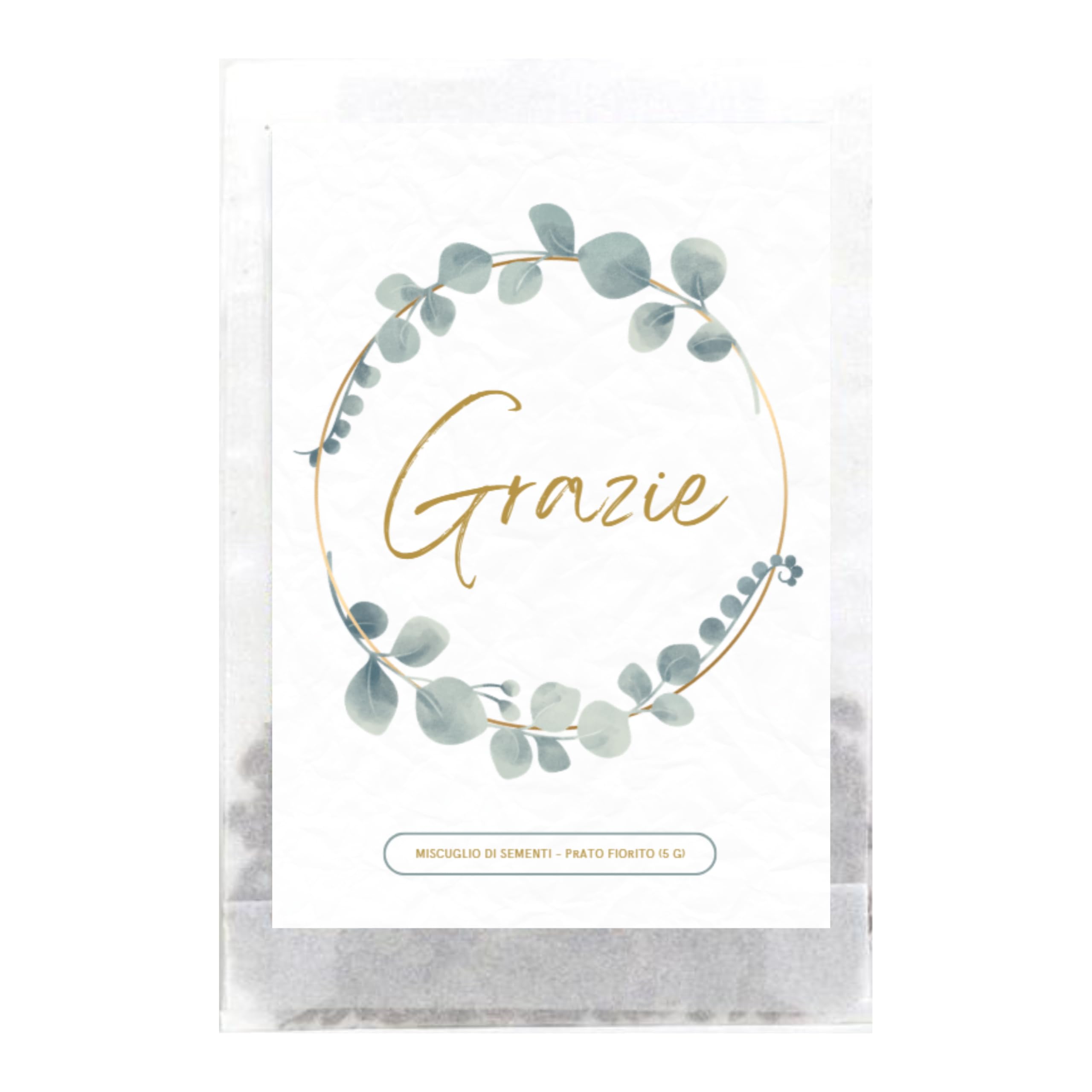 Semi di Fiori "Grazie" | Idee Regalo e Pensierino Originale | Piccolo Regalo per Colleghi, Maestre e Ospiti | Bomboniere Compleanno Bambini | Segnaposto Comunione (20 pezzi - Grazie "Eucalipto")