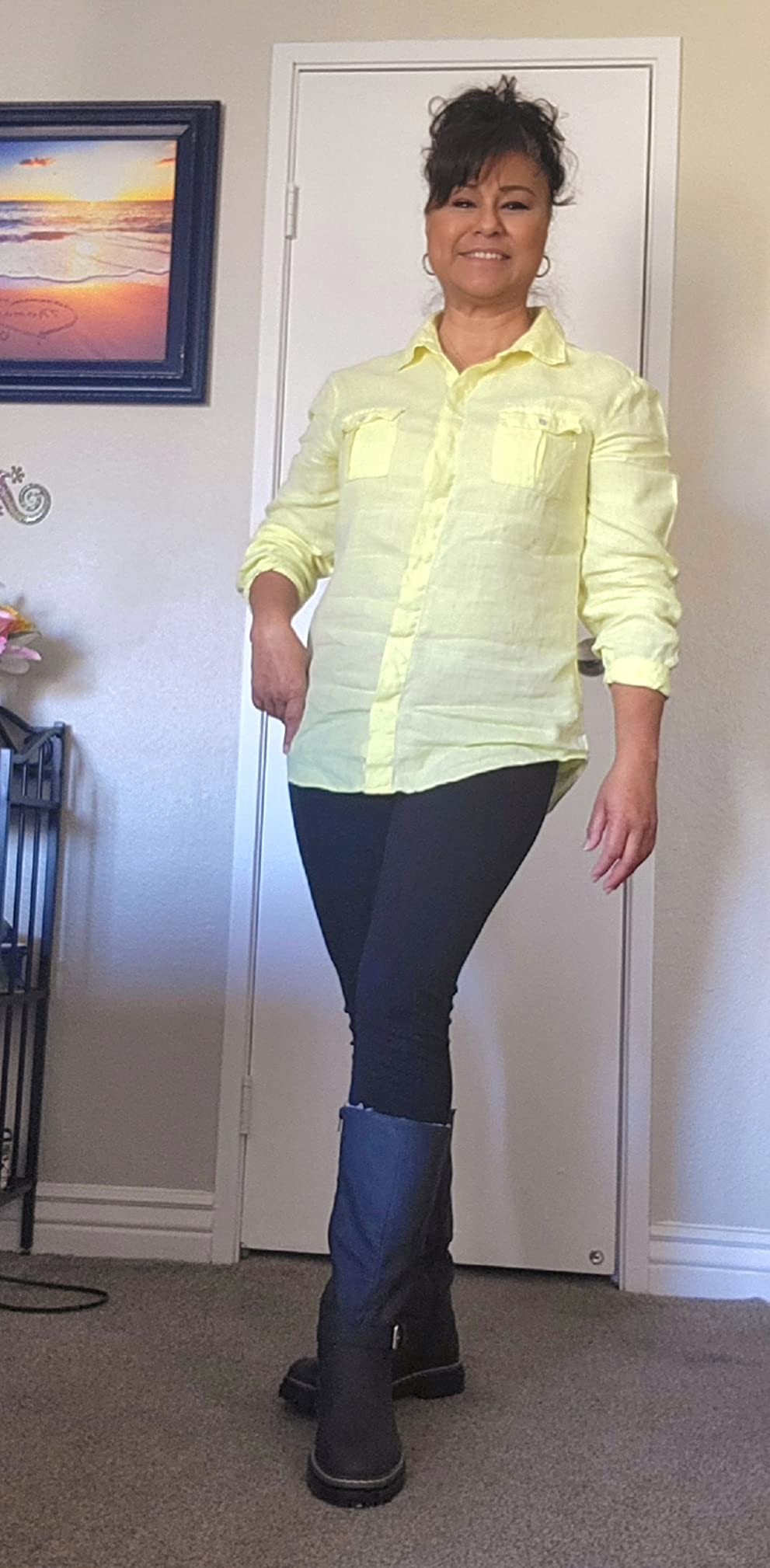 7/mo Finance Nautica Women's Riding Boots Tall Shaft Knee High Dress Boot Buy Now, Pay Later