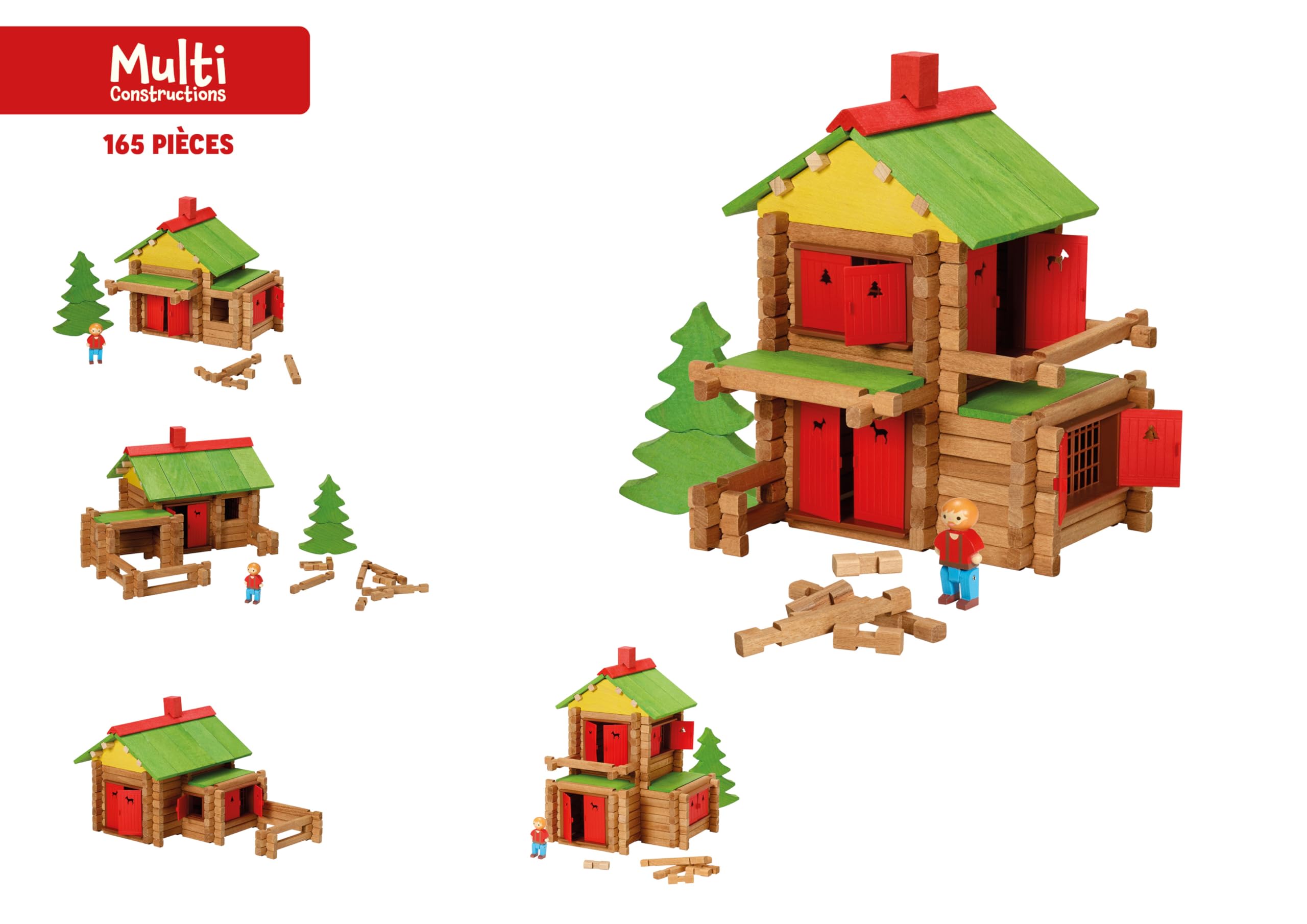 Maison Julia Jeu D'équilibre En Bois – Empilage De Figurines – Motricité Fine, Montessori, Dès 3 Ans