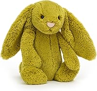 Vista 1 de Jellycat Bashful Zingy Bunny - Animal de peluche, tamaño mediano de 12 pulgadas, juguete de peluche de conejo y conejo, regalo clásico para niños