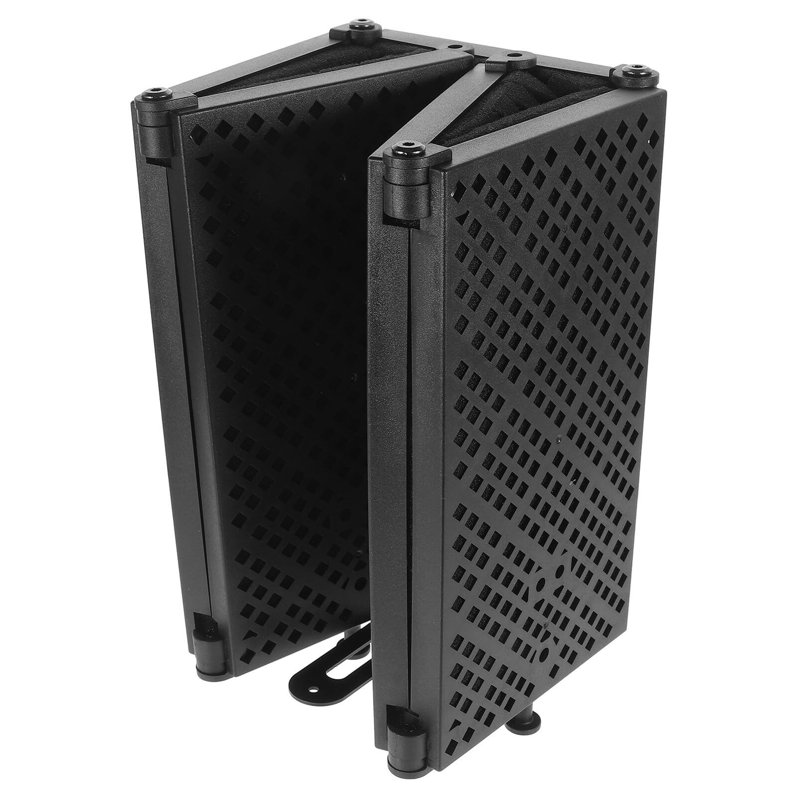 Protector Micrófono Acústico Plegable Abs EVA Pantalla Aislamiento Sonido para Grabación Estudio Cabina Grabación Portátil Compatible con Soporte y Mesa