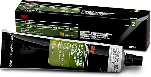 Miniatura 3 de 3M Super Weatherstrip and Junta Adhesivo, 08001, amarillo, tubo de 5 onzas líquidas, 1 por paquete