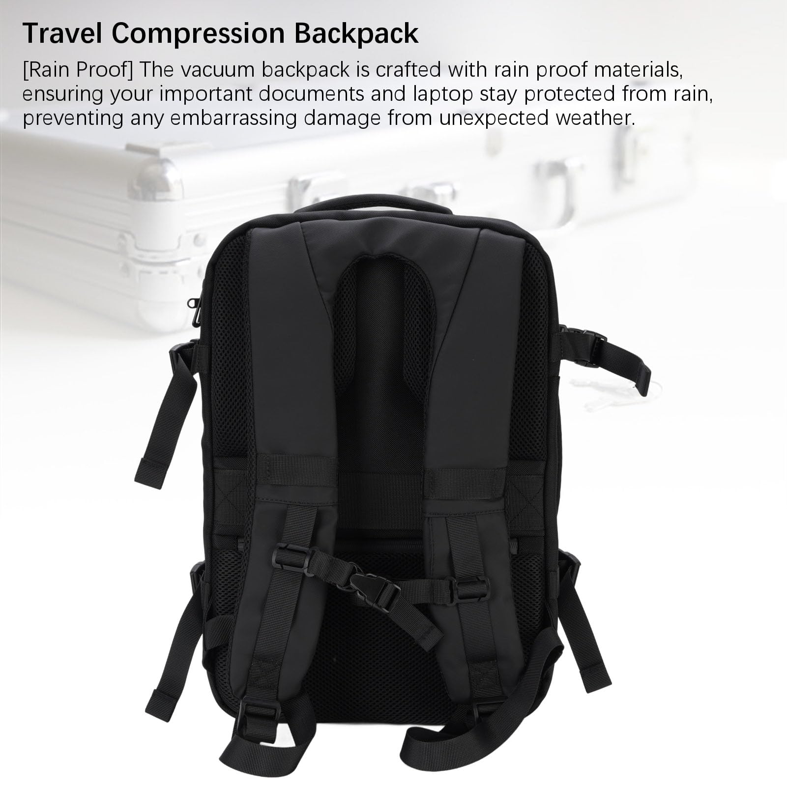 Wakects Zaino Compressione, 22L a 55L, Impermeabile, Porta USB