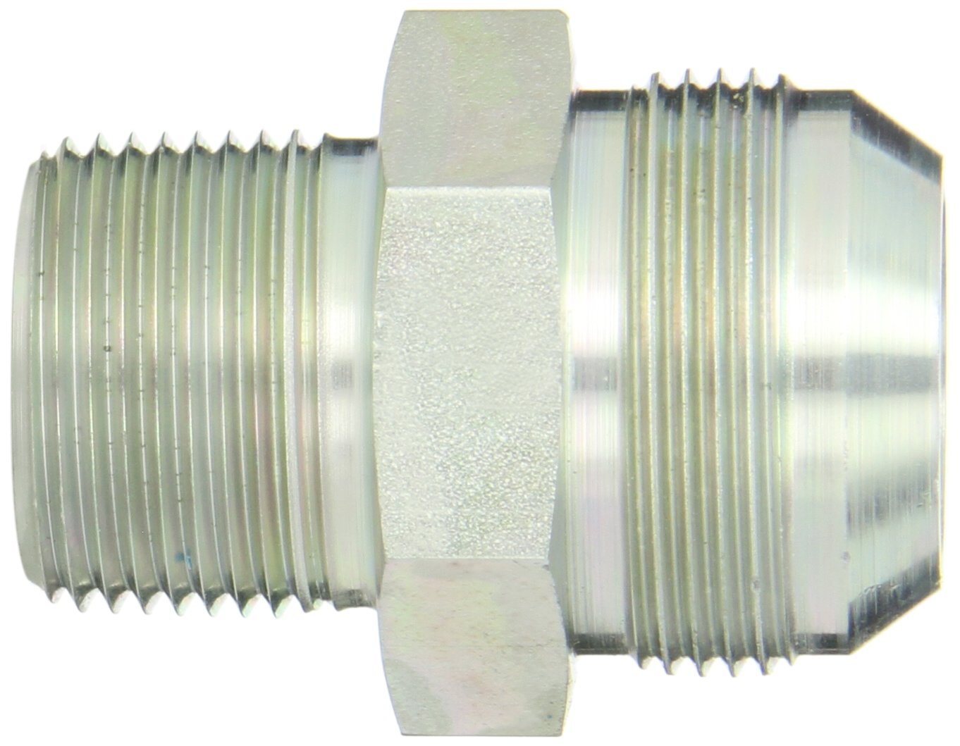 Eaton Aeroquip 2021-16-20S Male Connector, Male 37 Degree JIC, Male Pipe Thread, JIC 37 Degree & NPT End Types, Carbon Steel, 1-1/4 JIC(m) x 1 NPT(m) End Size, 1-1/4
