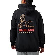 BURLEBO Mens Fleece Hoodie Soft Midweight Pullover with Kangaroo Pocket and Adjustable Hood