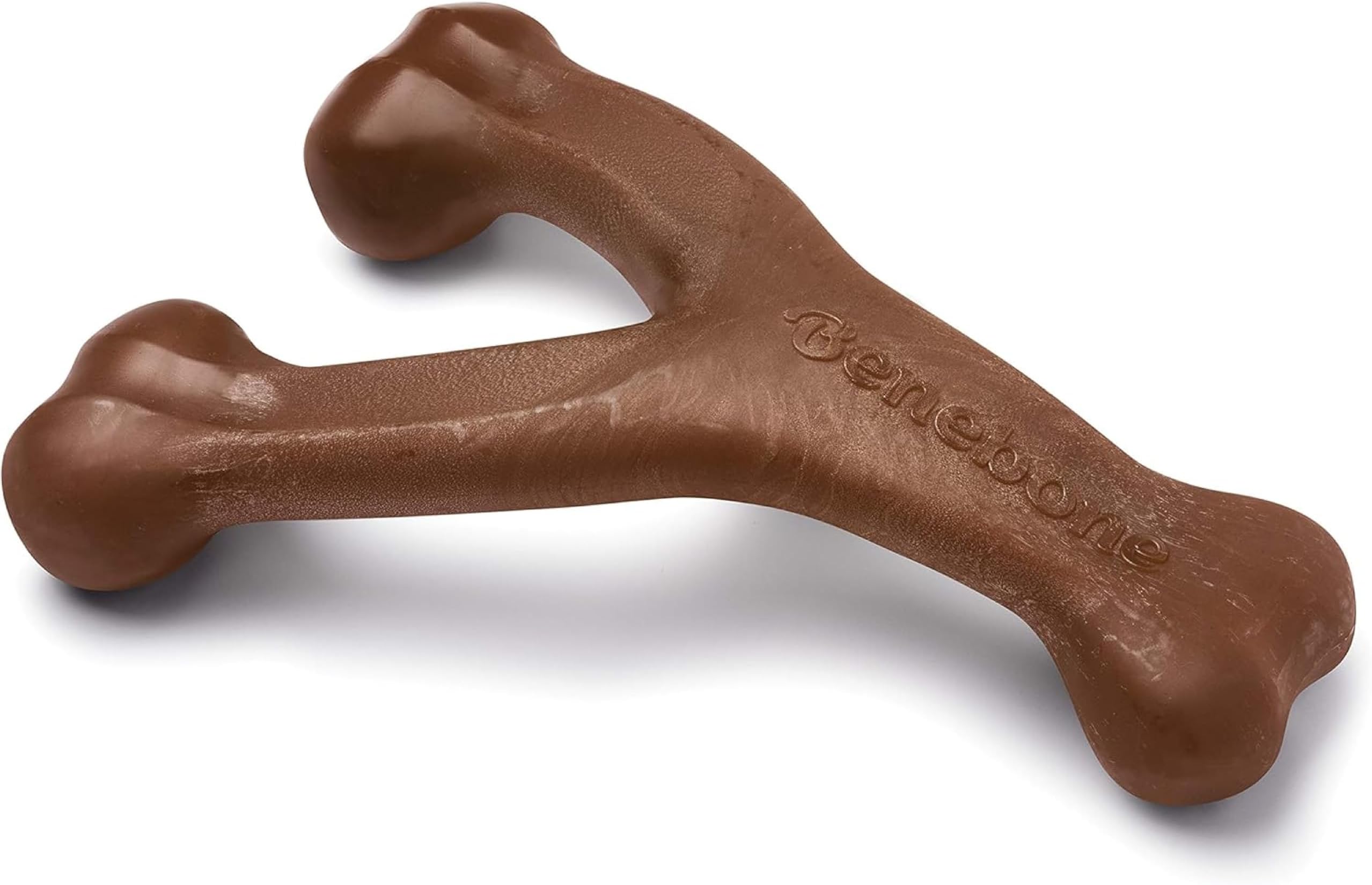 Benebone Wishbone Dog Chew Toy for Aggressive Chewers, Long Lasting Tough Boredom Breaker for Dogs, REAL Peanut Flavour, For Large Dogs, Made in the USA