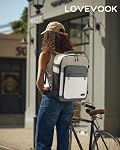 LOVEVOOK Airline Approved Travel Laptop Carry on Backpack for Women,4Pcs