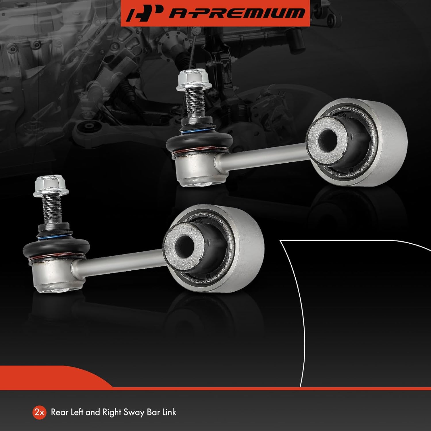 A-Premium 2 x Rear Sway Bar Links Stabilizer Bar Links, Compatible with Subaru Impreza 2008-2016, WRX 2015-2023, WRX STI 2015-2021