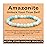 AD Beads Handmade Gemstone Stretch Elastic Bracelet Crystal Healing Reiki Nature\'s Beauty and Spiritual Essence Unisex (6mm, Amazonite (Unlock Your True Self))