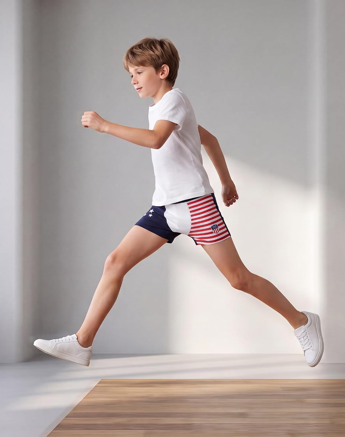 UPTRIS Boys Boxer Briefs American Flag Print 5 packs