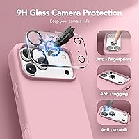 Vista 401 de GONEZ Funda de silicona para iPhone 15 Pro Max, compatible con Magsafe, protector de cámara + protector de pantalla, forro de microfibra suave Negro