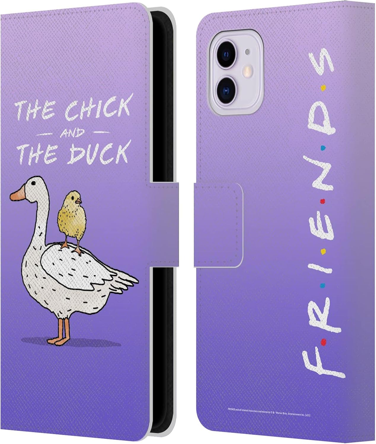 Head Case Designs Officially Licensed Friends TV Show We were On A Break Key Art Leather Book Wallet Case Cover Compatible with Apple iPhone 11