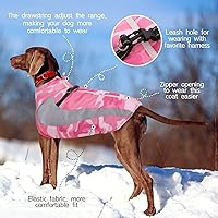 Vista 3 de FUAMEY - Abrigo de invierno para perro, chaqueta cálida con forro polar suave, impermeable, resistente al viento, chaleco de forro polar para perros