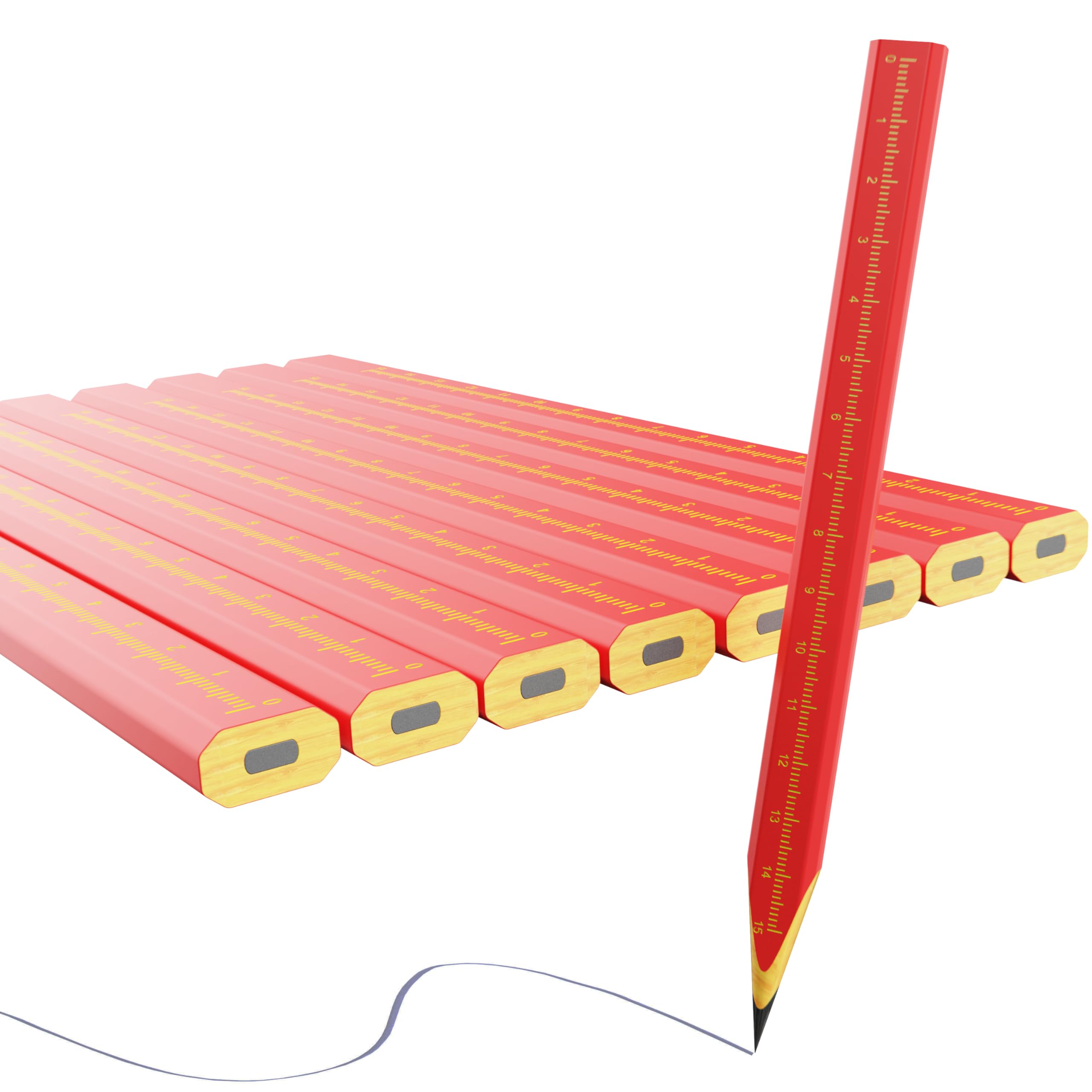 ropto Carpenters Pencil for Construction Woodworking Scriber Marking Tool (8 PCS)