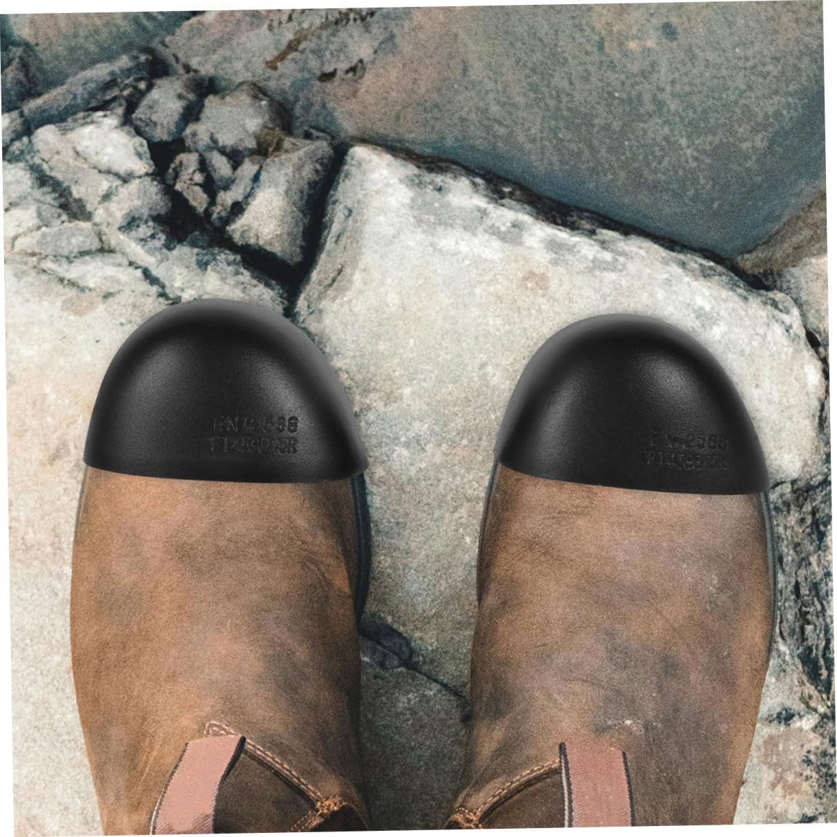 ARTIBETTER 2pairs Labor Protection Shoes Toe Guard Covers for Men Safety Protectors