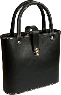Bolso Matero Dama doble Asa 100% de Cuero para Mate y Termo | Canasta Matera | Diseño campestre y Práctico para Picnic o Playa