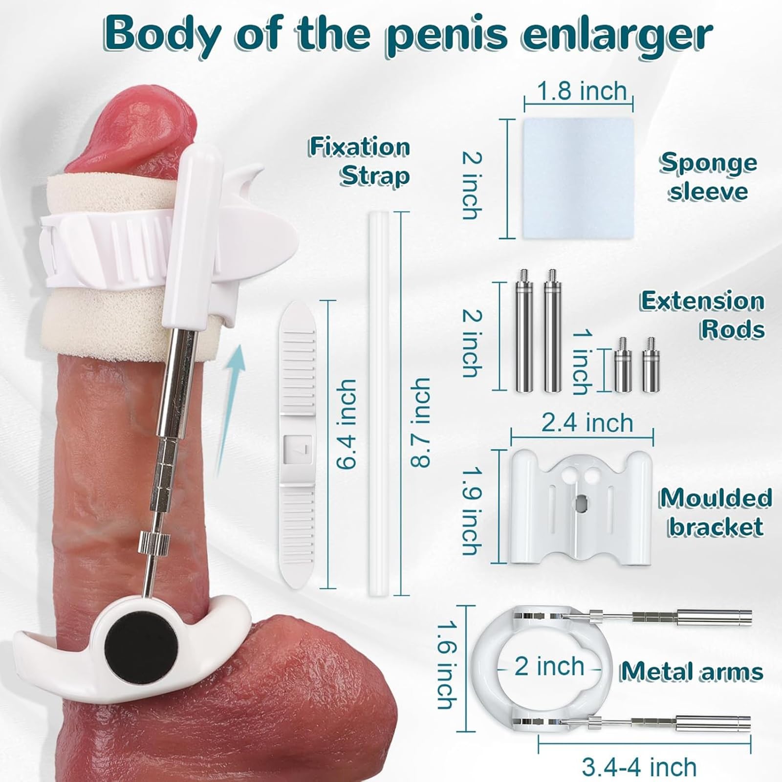 Extenseur de Pénis Masculin Pompe à Pénis, Exerciseur de Pénis Masturbeuse l'agrandissement du Pénis Sextoys Adultes for Hommes