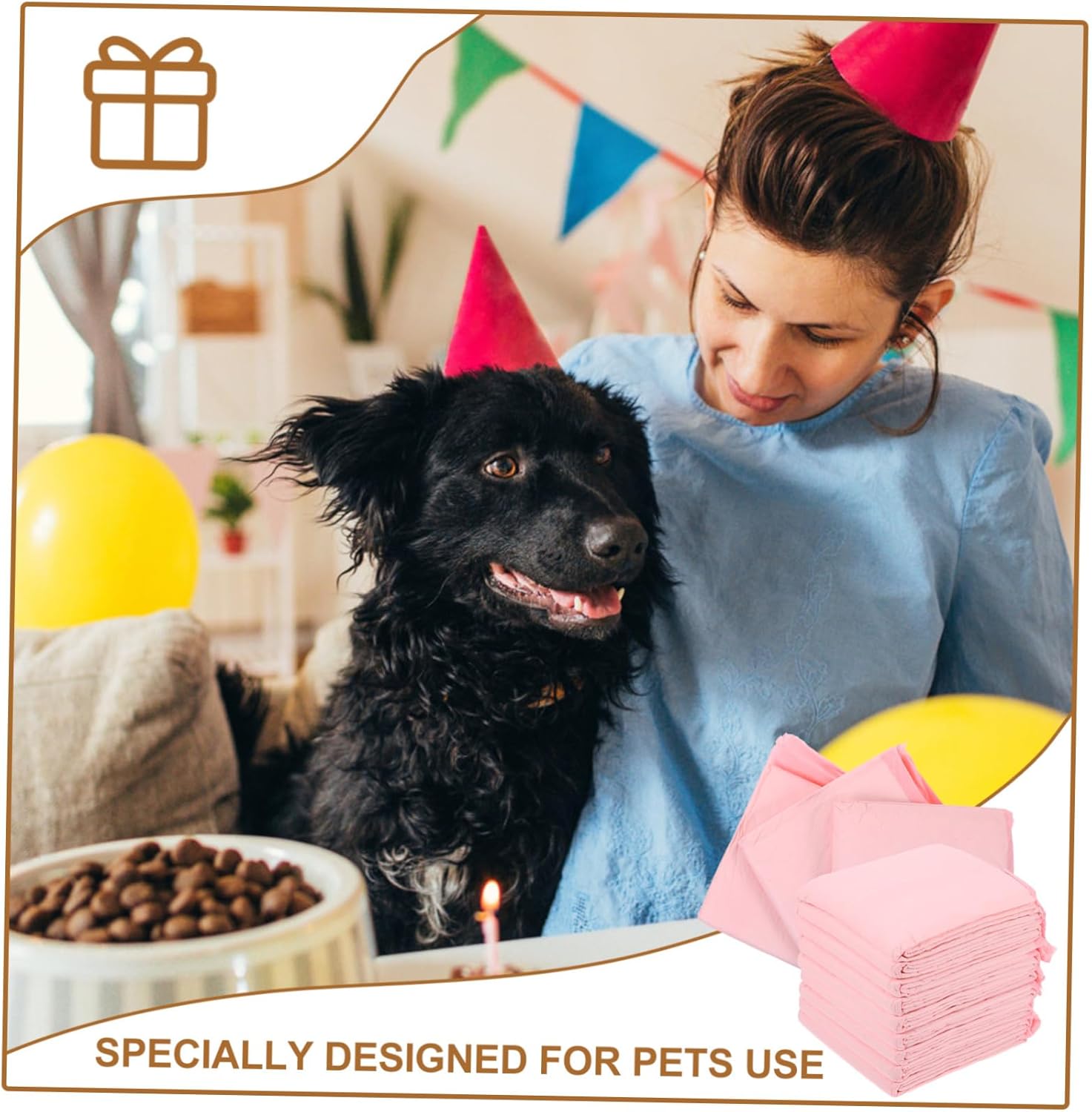 Angoily 1pack Thick Pet Diaper Pads Extra Absorbent Dog Training Pads for and Travel Use Non-Woven for Quick Liquid Absorption