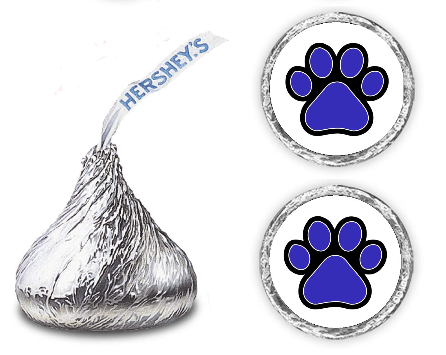 Amazon.com: 216 Paw Print Kisses Stickers Labels, Animal Paws Stickers ...