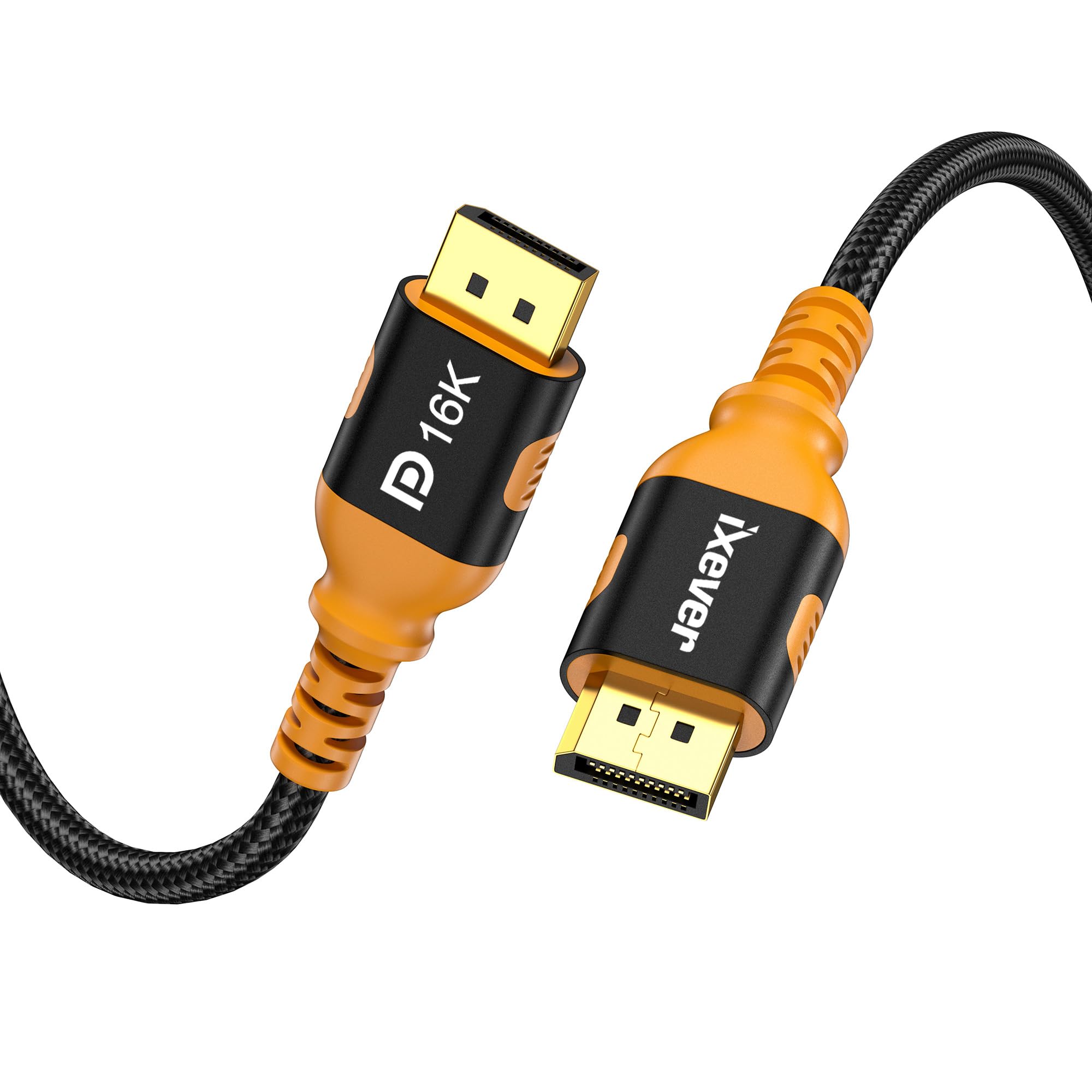 Cavo DisplayPort 2.1 16K - 0.5m, 40Gbps, Supporto 8K@120Hz, 4K@240Hz, Per Gaming E Monitor HDR