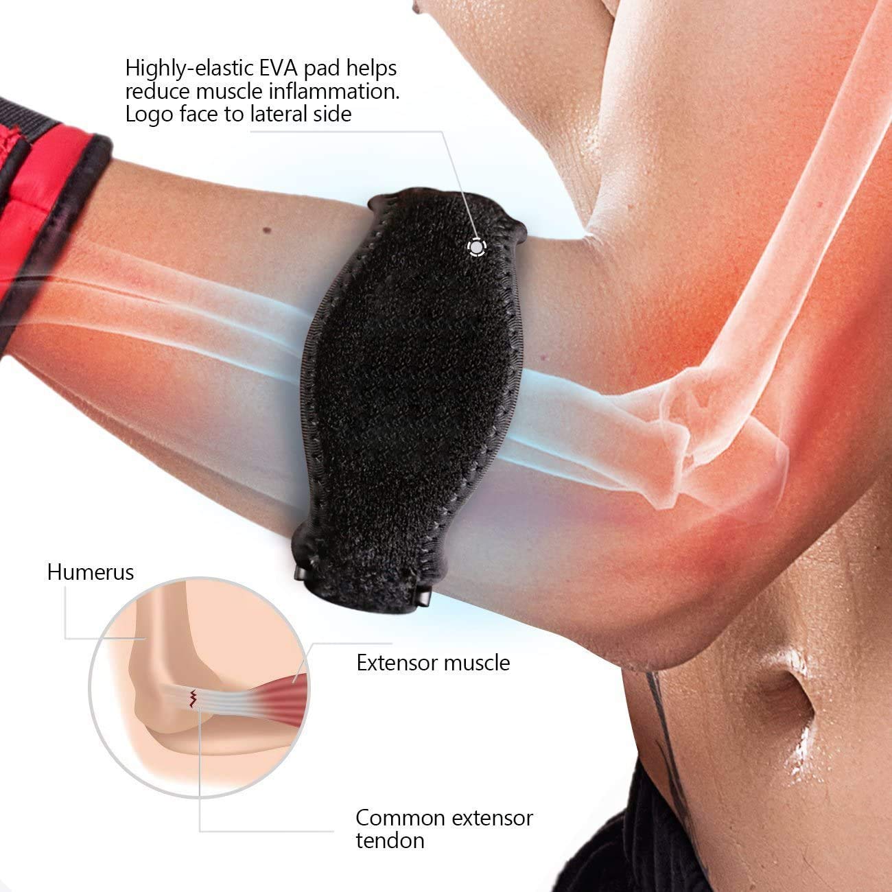 Ellbogenbandage Von Kuangmi – Für Sport & Alltag, Bei Schmerzen & Verletzungen