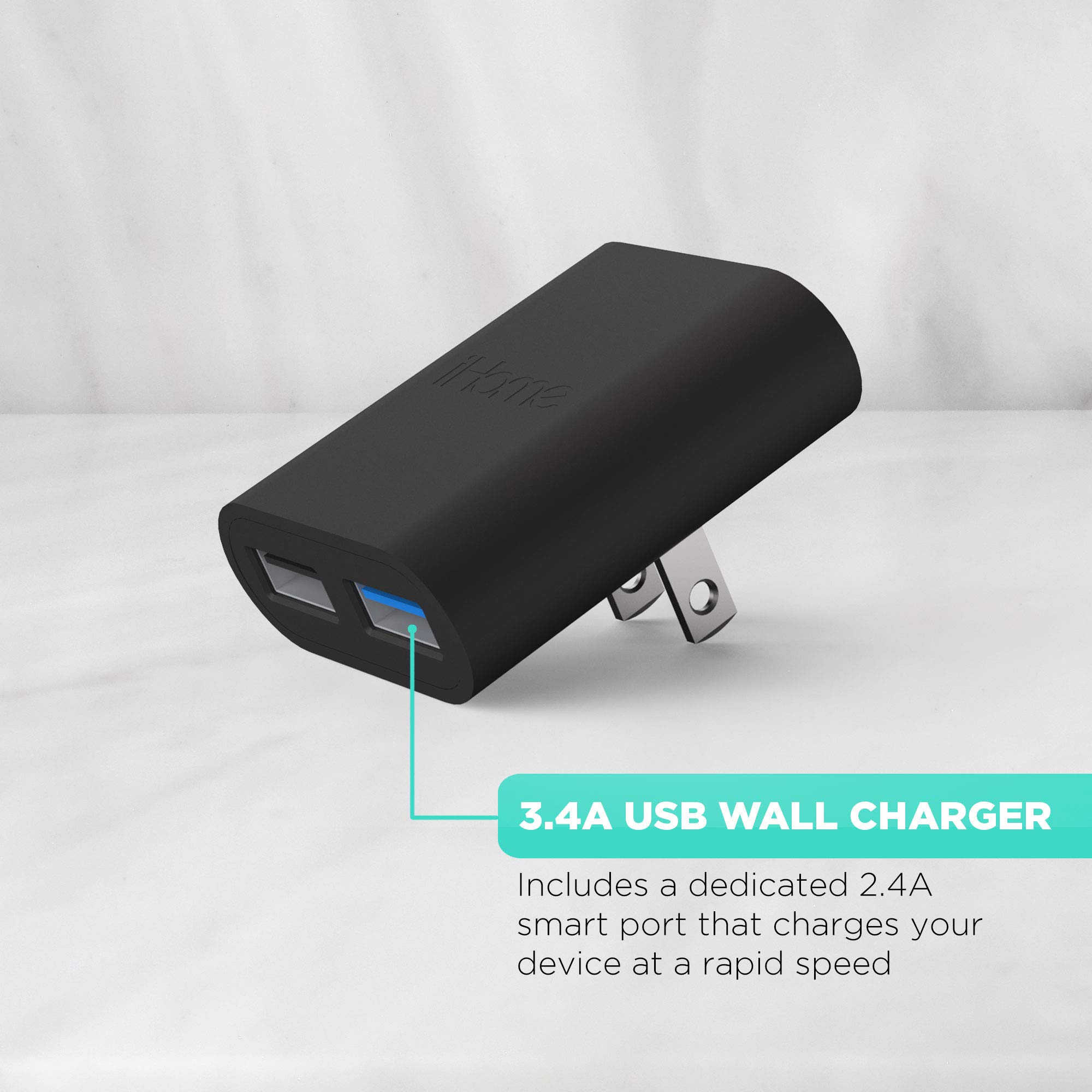 ihome ultra portable 4 port usb charger
