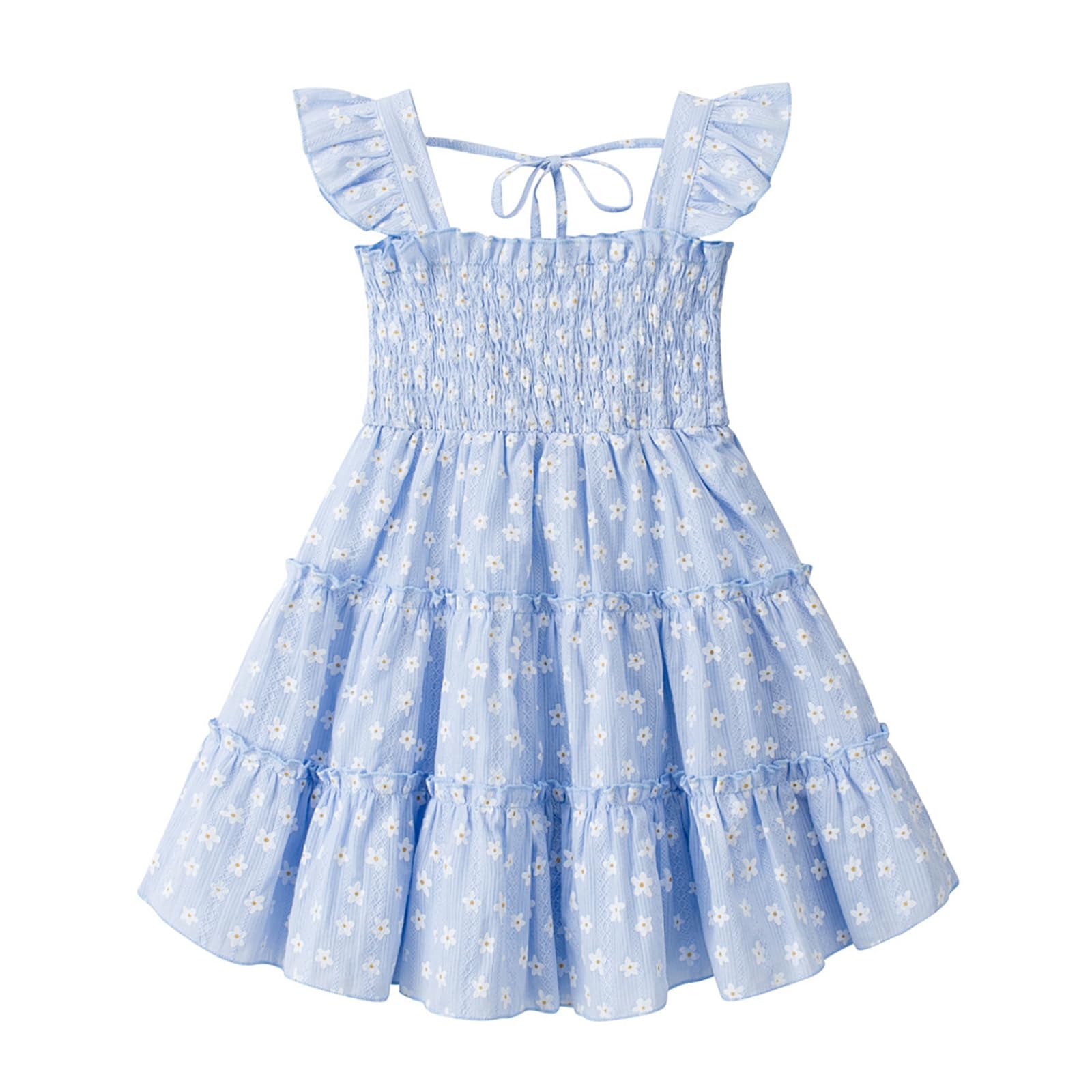 Baby Kleid Kleinkind Ärmelloses Sommerkleid Strandkleid Festliche Party Blumen Kleider für Mädchen