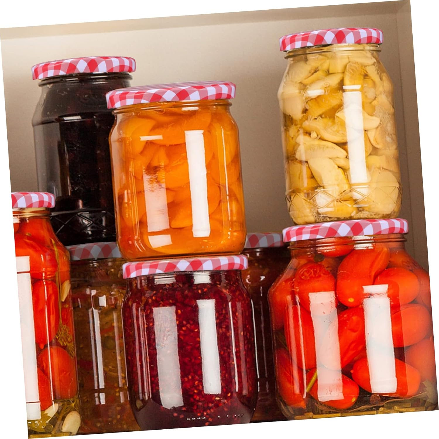 200pcs Wide Mouth Mason Jar Lids Jar Caps Screw Lids Airtight Seal for Canning Sauces Jams for Pantry