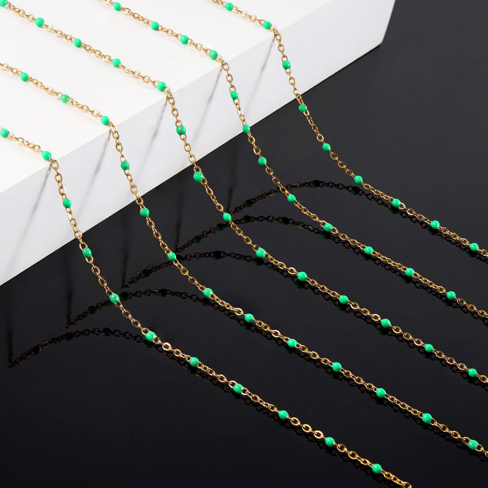 Gold Plated Jewelry Chains - Bulk for Necklace Making -6 Gold Plated Jewelry Chains - Bulk for Necklace Making -6