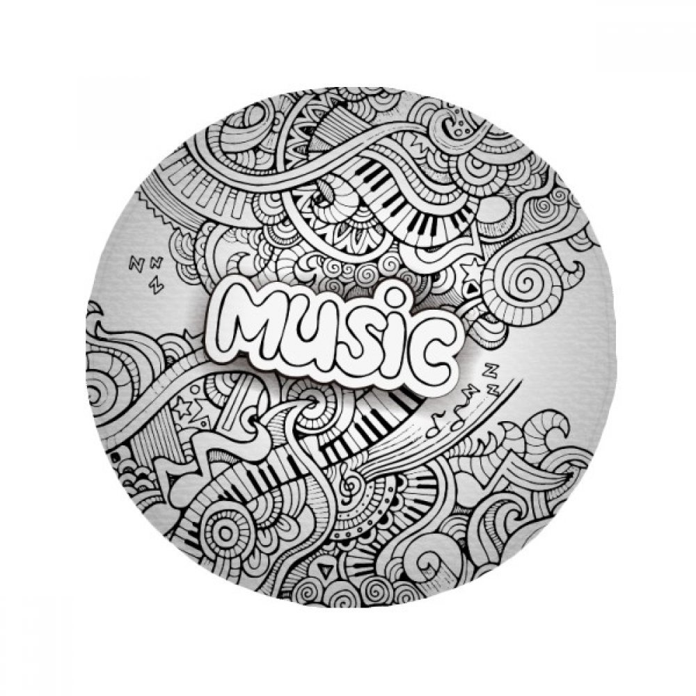 Tapis rond violon rock pour cuisine et salle de bain ambiance musique