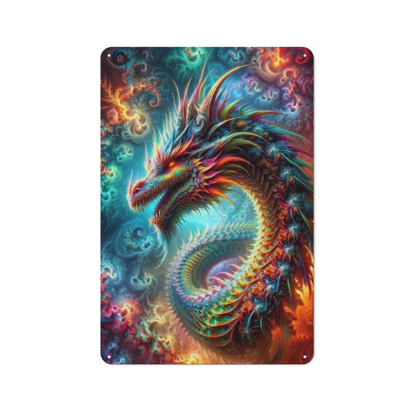Junmoney Quantum Serpents Odyssey Rustic Tin Sign 30X20cm Featuring For Garage Or Workshop, For Updating Garage And Workshop After Moving