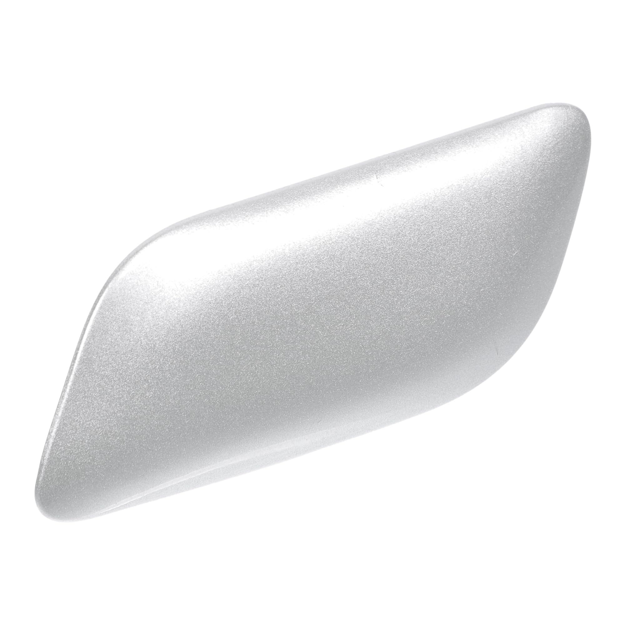 HEROFFIX Front Left Bumper Headlight Washer Nozzle Cover Cap No.8504560040B0 Bumper Trim Nozzle Cover for Lexus LX570 2008-2011 Silver Tone Plastic 1 Pcs