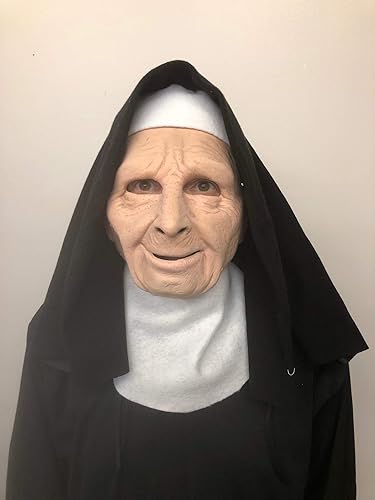 Miniatura 4 de Nun on The Run - Máscara facial de látex con personaje de anciana