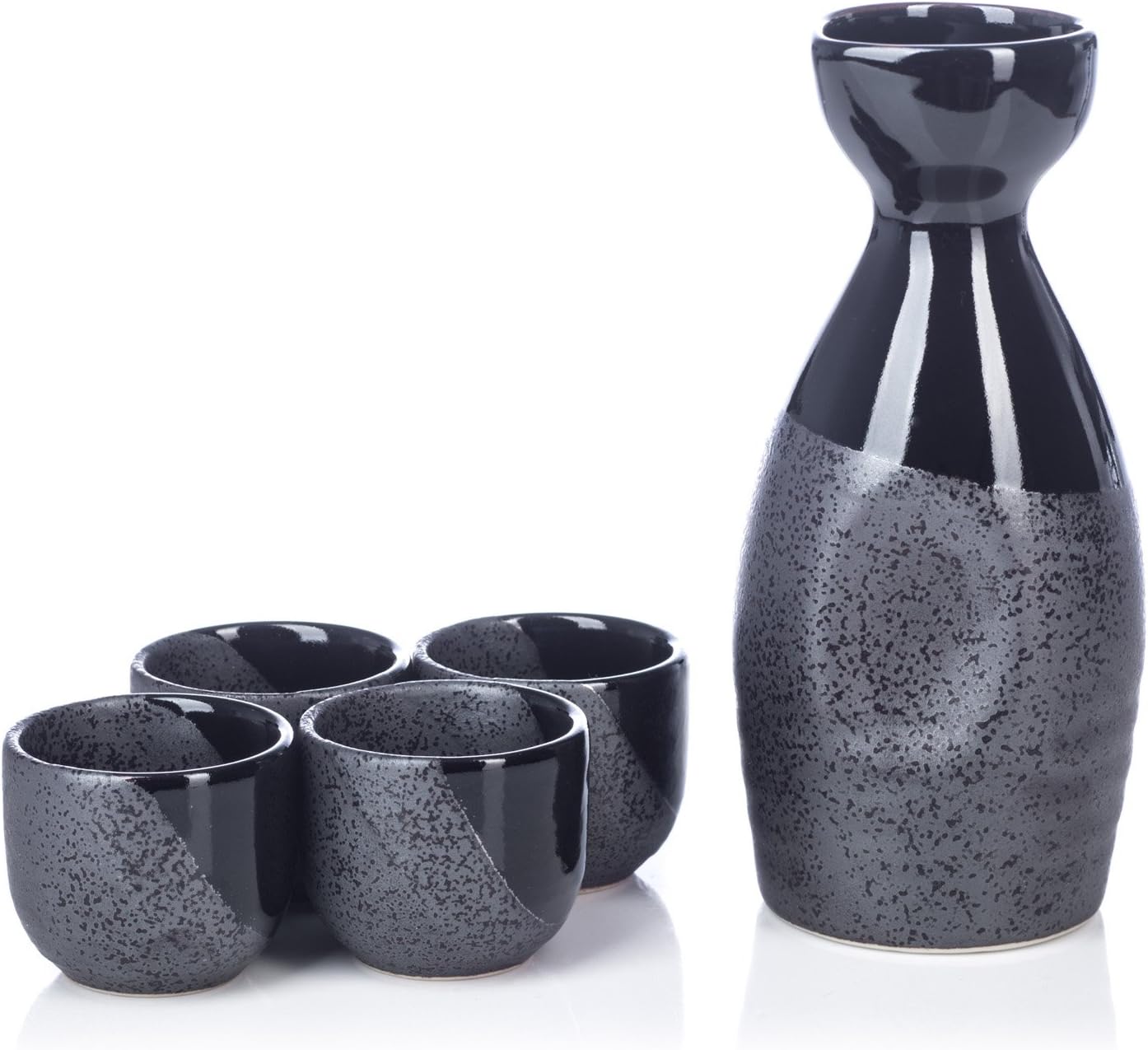 Black Nanban Traditional Japanese Sake Set Amazon.co.uk Home & Kitchen