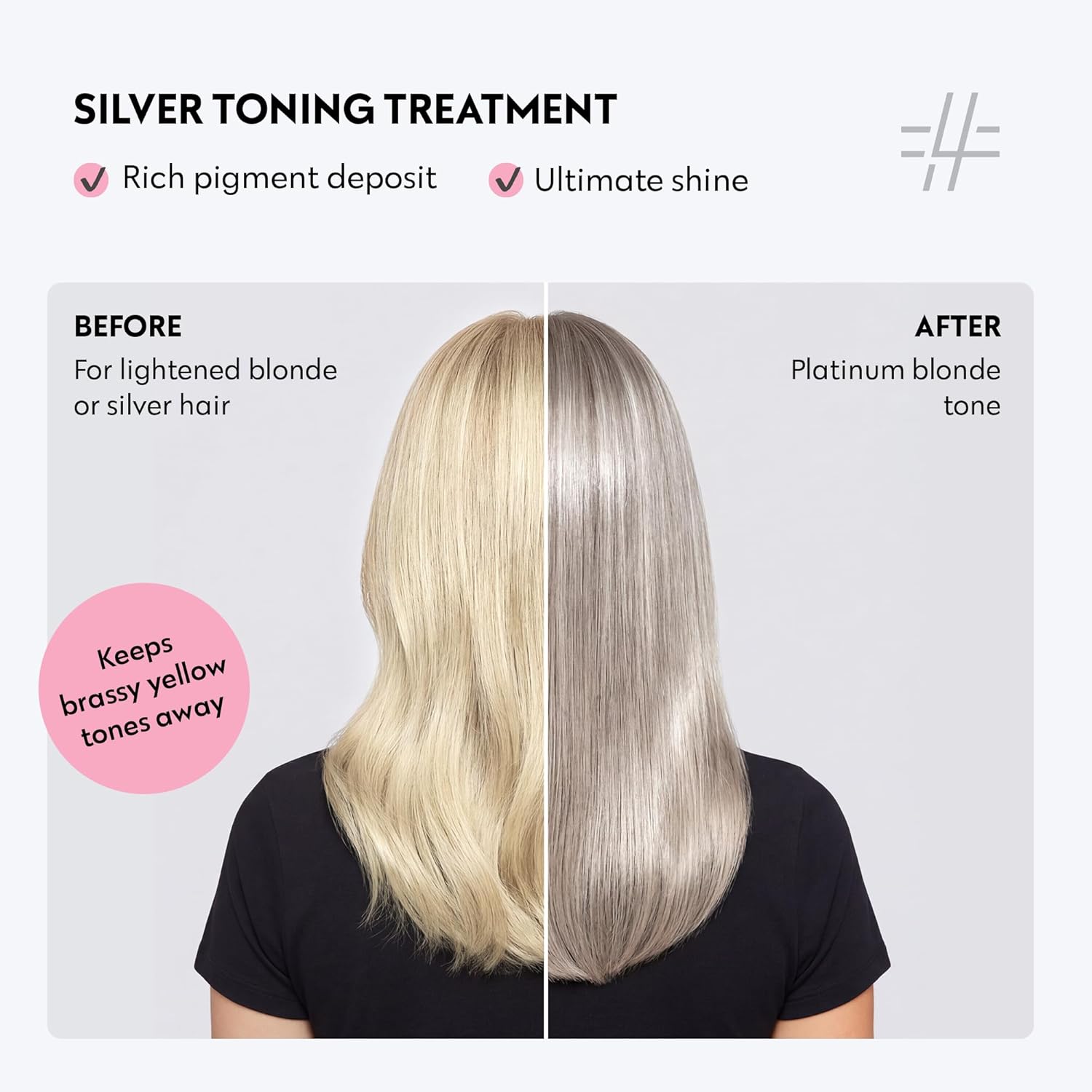 FOUR REASONS Color Mask, Silver (27 Colors) – Hair Gloss & Color Depositing Conditioner – Semi Permanent Hair Toner for Color-Treated Hair Color For Women – Vegan & Cruelty-Free – 6.76 fl oz - Image 2