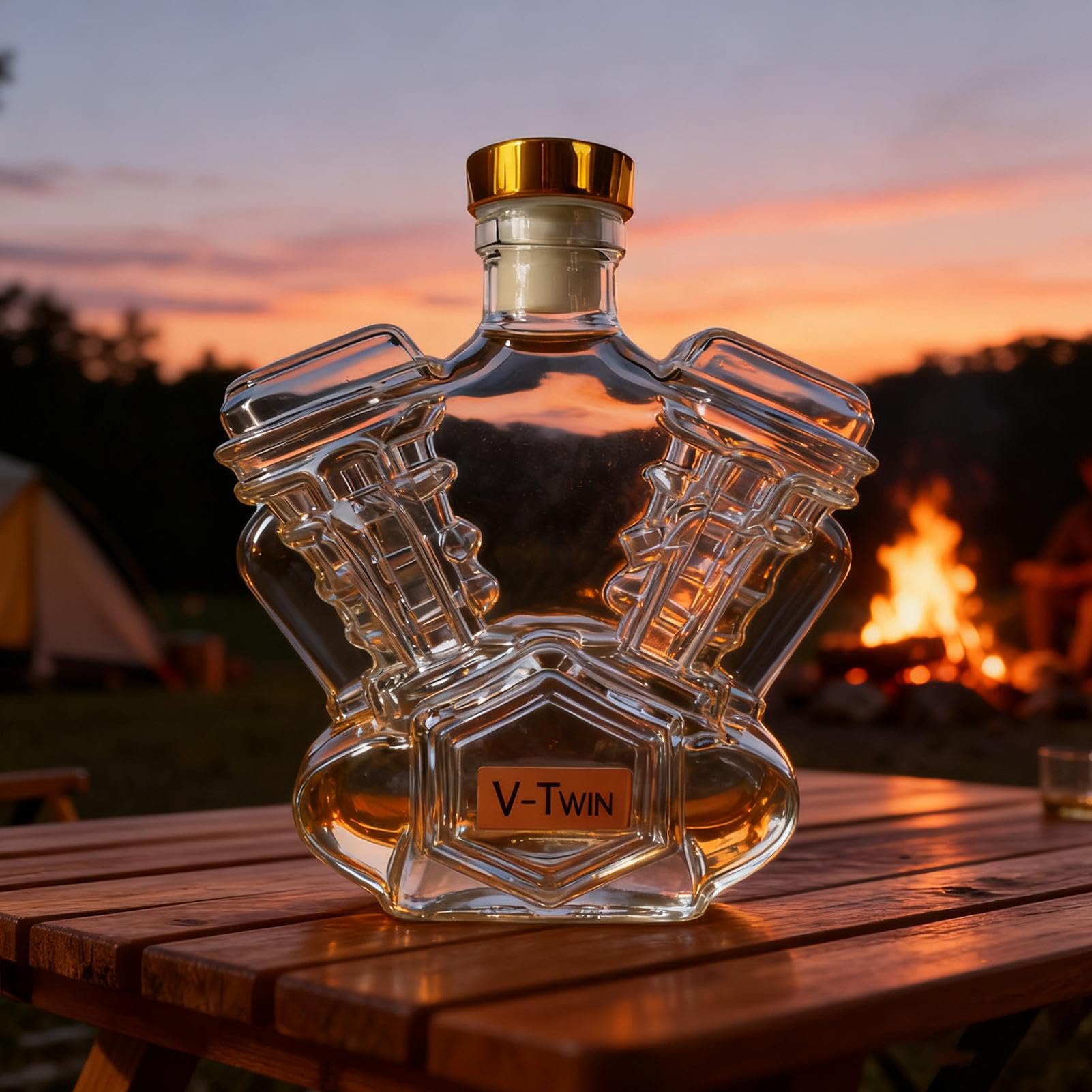Liquor Bottle Collectibles | Whiskey Decanter, Decorative Motorcycle