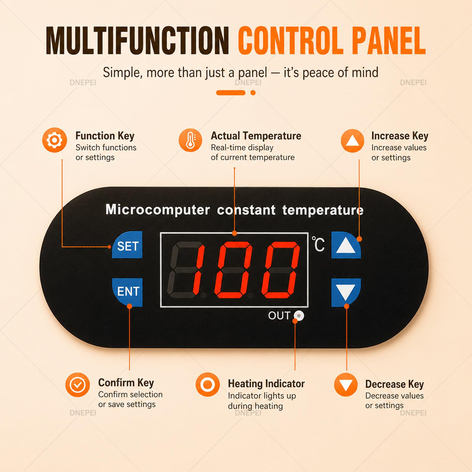 Estación de precalentamiento con placa calefactora digital PID 20*30cm | La tecnología de calentamiento multitubo elimina los puntos fríos, proporcionando un calor uniforme.