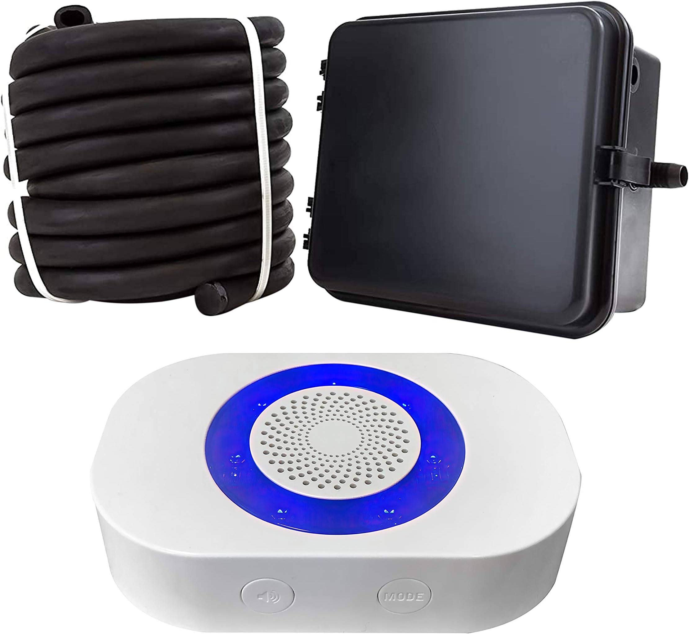 Driveway Alarm Sensor - Wireless One Mile DCRH-4k Plus Rubber Hose Driveway Alarm System, Relay Outputs, RE-4k Plus Receiver & DCHT-4000 Transmitter with 25-FT Rubber Hose Sensor