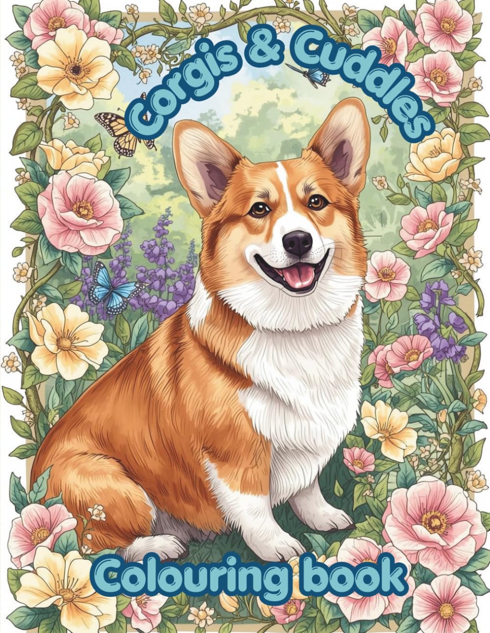 Corgis & Cuddles: 50 Adorable Corgi Designs for Relaxation, Joy & Dog Lovers Everywhere
