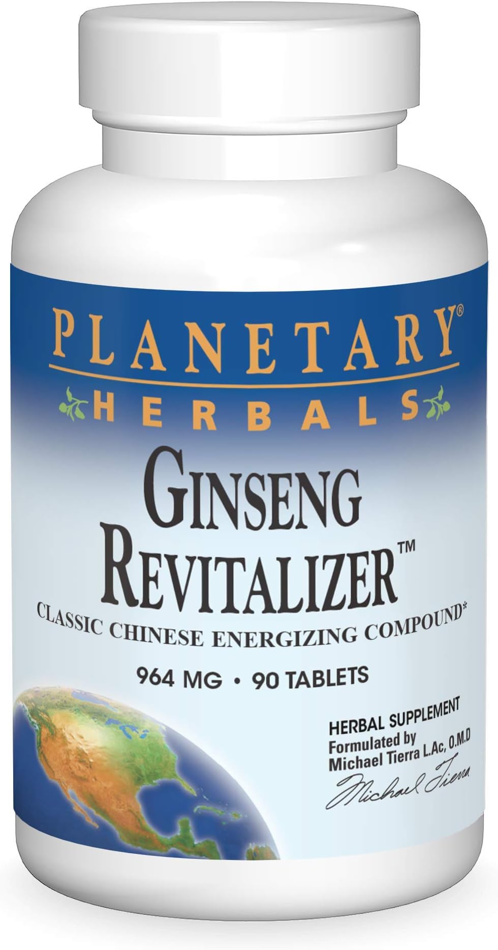 Planetary Herbals Ginseng Revitalizer 964 mg 90 Tabs