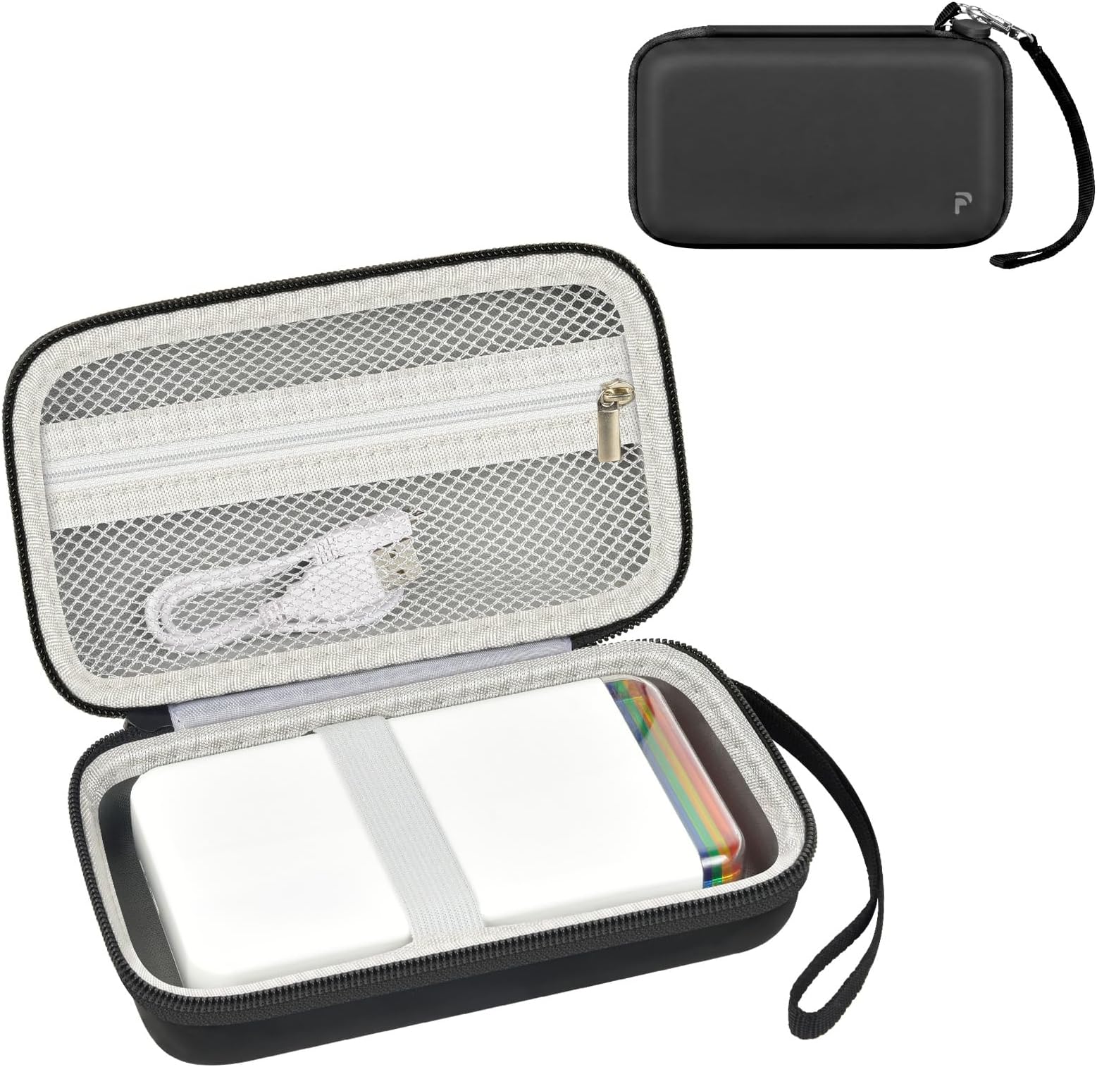 Case Compatible with Polaroid Hi-Print 9046 Bluetooth Connected 2x3 Pocket Photo Printer, Travel Pocket Picture Printer Organizer Holder Bag For Paper Cartridges and More Accessories(Box Only)