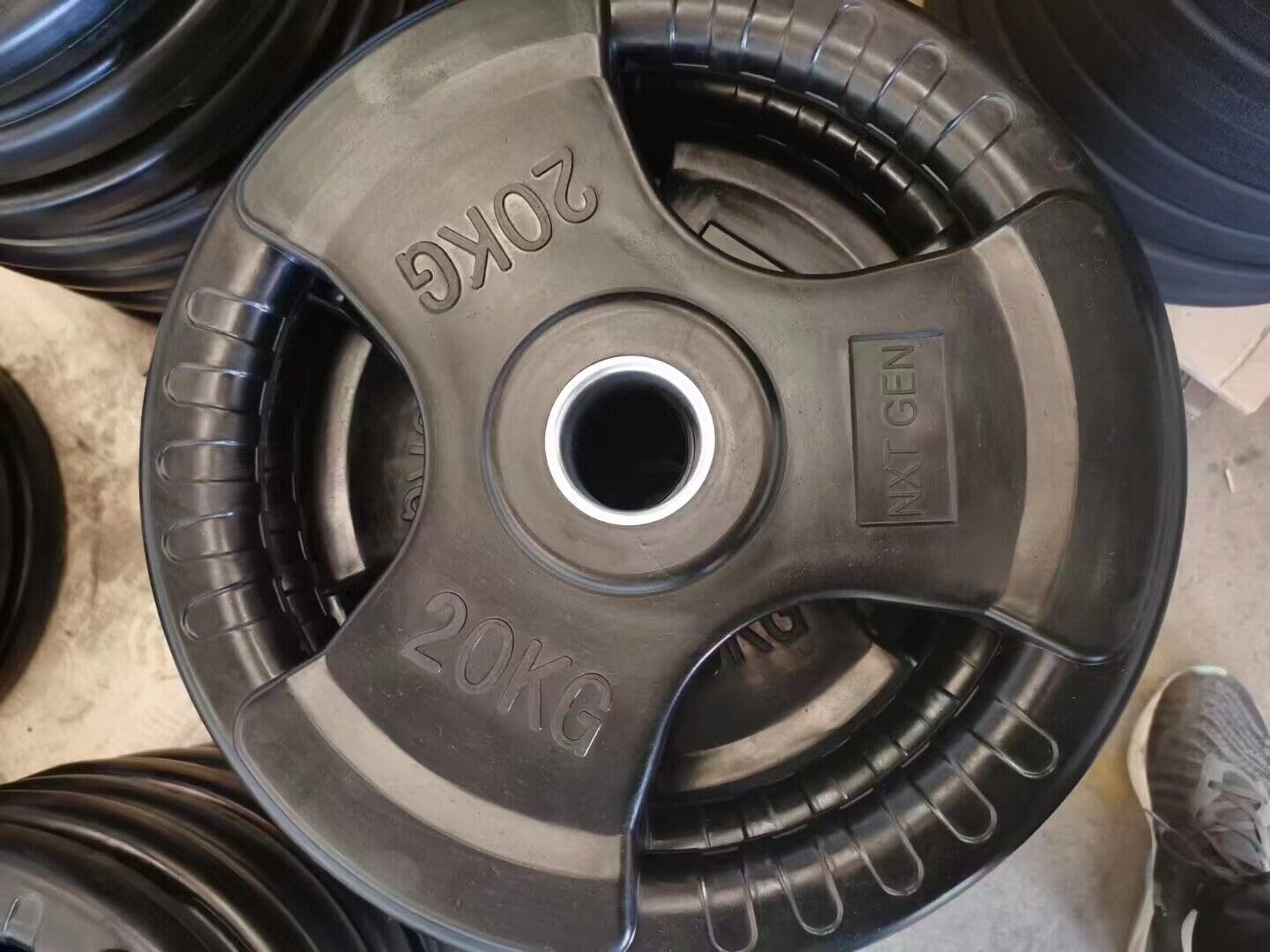 Coppia Dischi Palestra Olimpici per Bilancieri e Manubri BodyBuilding Gym | Bumper Plates Foro da 50 mm Dischi Peso Gommati da 2,5KG a 25kg