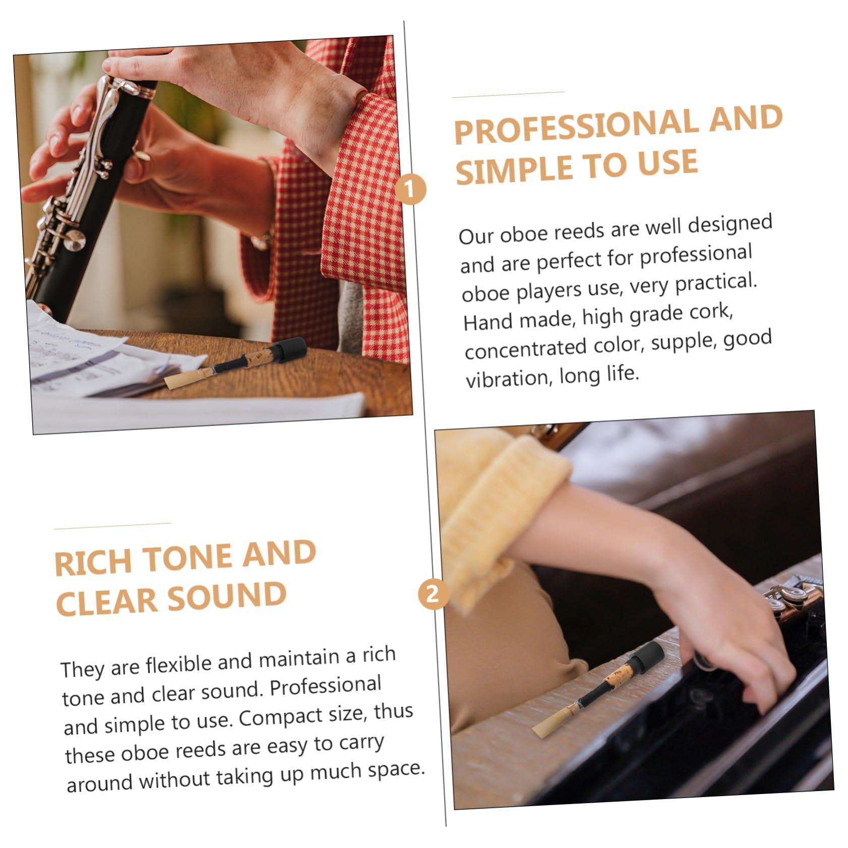 Toddmomy Accessory Hand-made Supplies Part Playing Tool Accessories Instrument Accessories Compact Instrument Accessory Natural