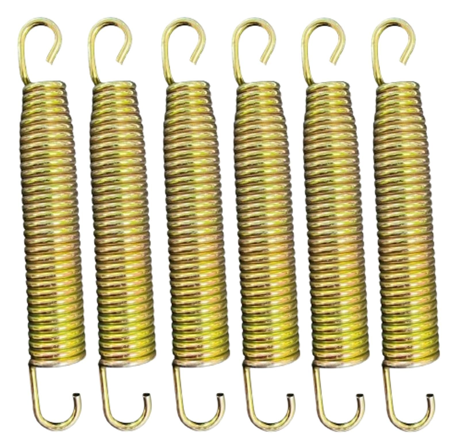 Trampoline Springs | 6 Inches x 6 EA | Connects Trampoline Mat to the Frame, High Performance Heavy-Duty Bouncing Spring | Durable Spring Metal-image-28