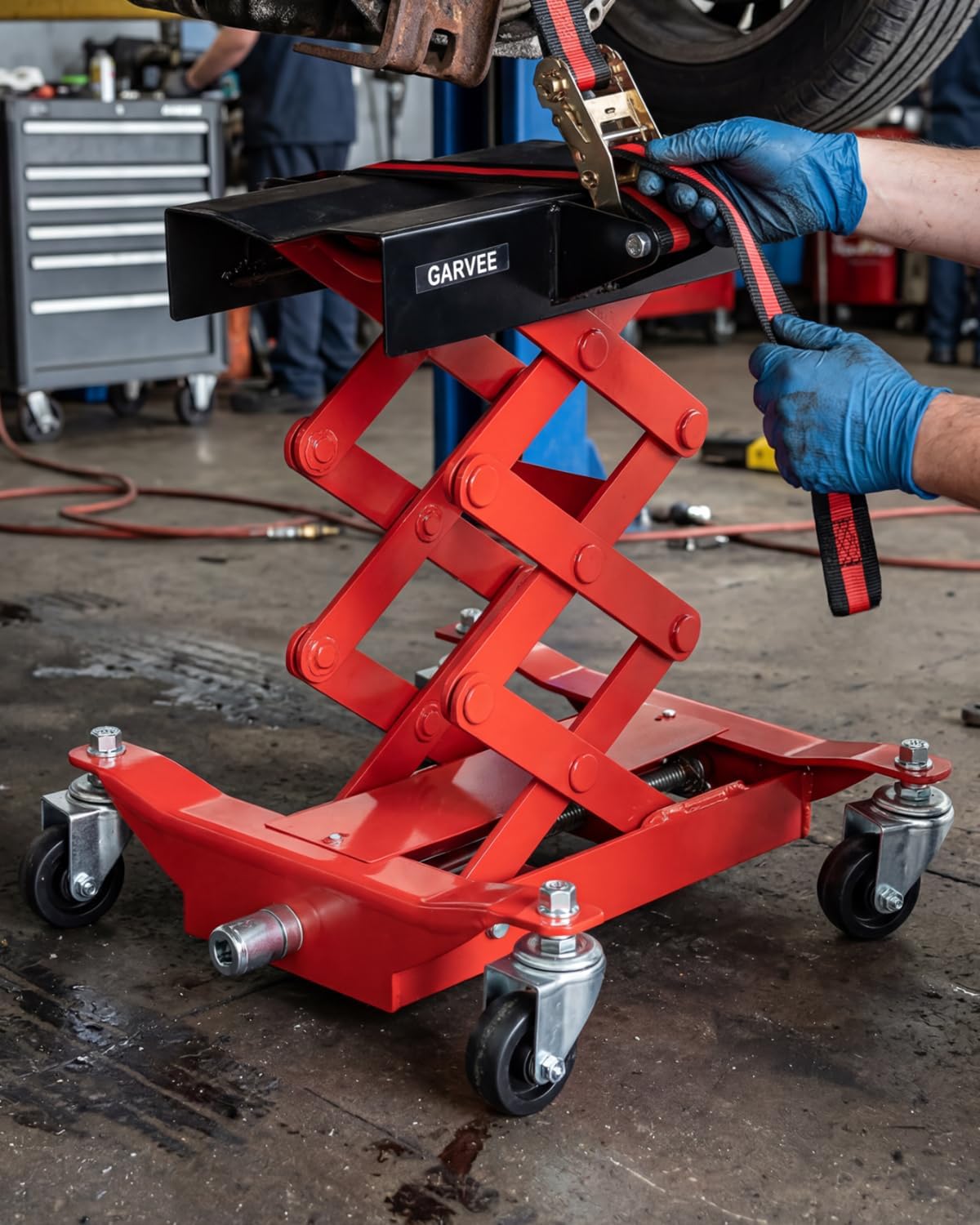 Getriebeheber 440 Lbs - Stahl, Getriebe, 440 Lbs, Schwer, Gurt | kompakt tragbar stabiler vollstahl schnellhub weitverwendbarkeit ergonomischer korrosionsschutz flexible nutzung