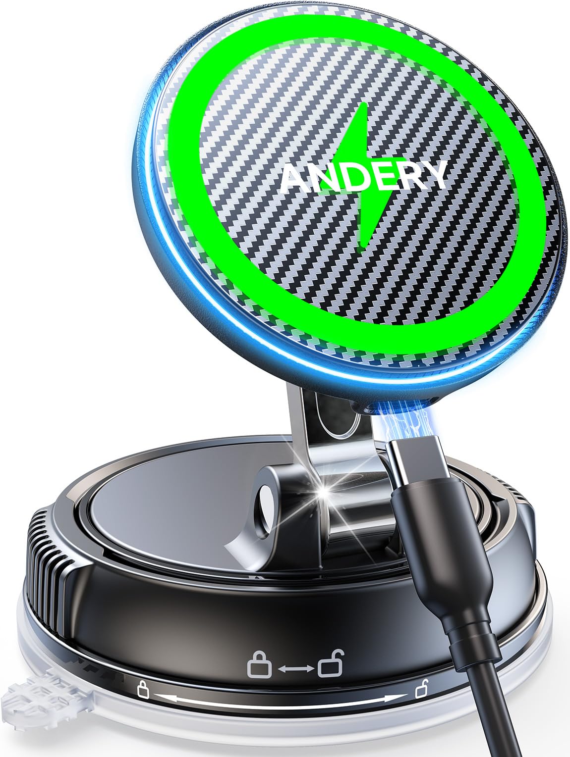 ANDERY Magsafe Car Mount Charger