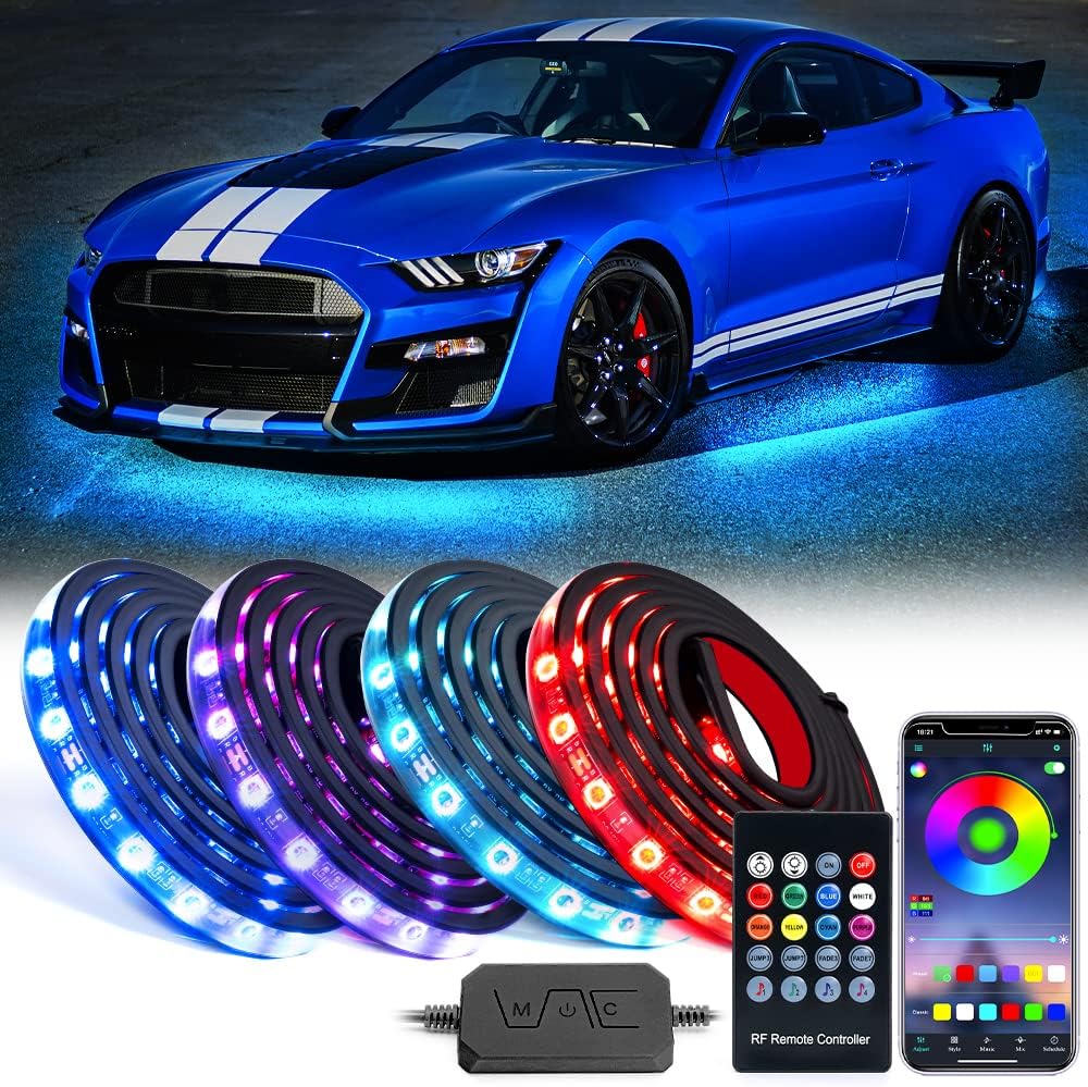 Lumenix Car Underglow LED Lights Kit with APP Control