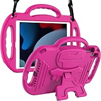 Vista 13 de LTROP Funda para Niños para iPad de 9ª/8ª/7ª generación (10.2 pulgadas, 2021/2020/2019), Funda Protectora para iPad 10.2" con Correa para el Hombro