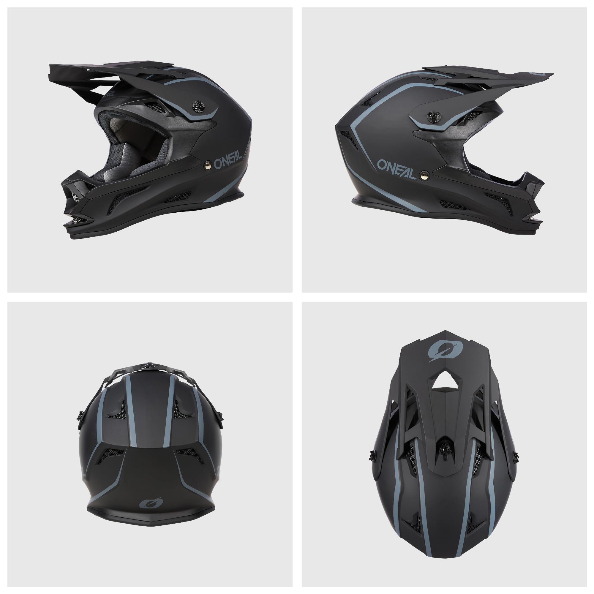 O'NEAL | Casco MTB Downhill | Standard di sicurezza EN1078, aperture di ventilazione per il raffreddamento, calotta esterna in ABS | Casco DROP DH | Adulto